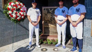 Aaron Boone on laying wreath on 9/11 monument: ‘Really meaningful’
