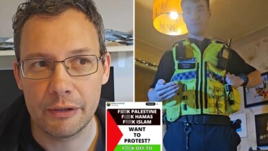 Blogger arrested for sharing anti-Hamas meme — and claims officer didn’t know about terror group’s crimes