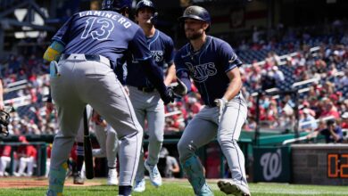 Brandon Lowe’s grand slam helps Rays beat Nationals 7-4, sweep 3-game series