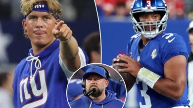 Giants name Jaxson Dart starting QB, bench Russell Wilson