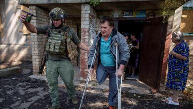 In ruined Ukrainian cities, residents have tried to cling to hope but eventually they leave