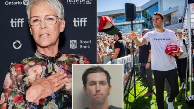 Jamie Lee Curtis cries while discussing Charlie Kirk’s assassination