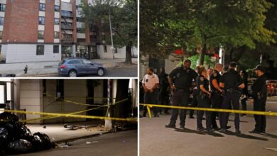 Man killed, woman grazed by 2 masked gunmen opening fire on grounds of NYC housing complex: cops