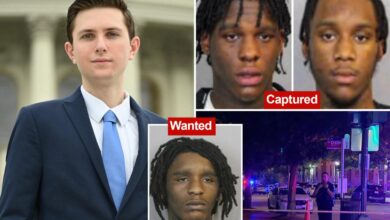 Mugshots of Capitol Hill intern Eric Tarpinian-Jachym murder suspects revealed as manhunt continues for third suspect