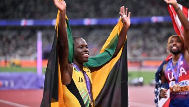 Oblique Seville defeating Noah Lyles sends French and Jamaican athletes into frenzy of cheers at 2025 World Championships 