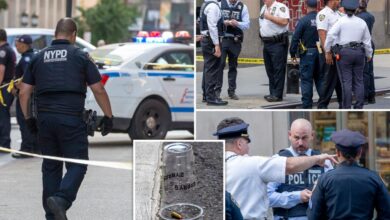 Teen bystander shot, man stabbed in separate, simultaneous NYC attacks around corner from each other