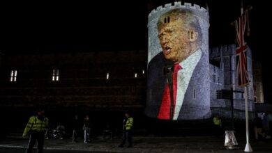 Trump begins historic UK state visit with royal reception