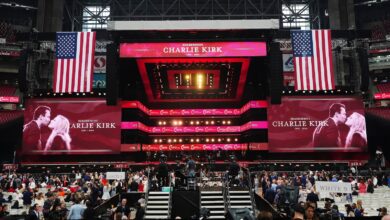 Charlie Kirk memorial updates: Trump departs for memorial, calls Kirk ‘a great man’