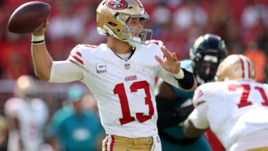 49ers lose Brock Purdy vs. Rams after injury setback