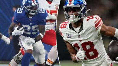 Giants getting Tyrone Tracy back vs. Eagles, lose Darius Slayton