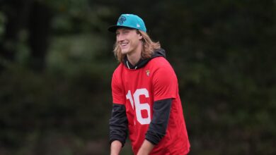 Jaguars coach Liam Coen downplays any jet-lag edge over Rams, who arrive Saturday in London