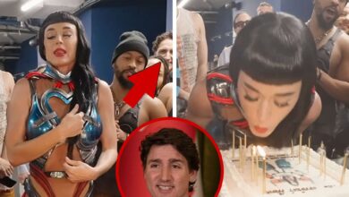 Justin Trudeau Backstage With GF Katy Perry & Crew for Her Birthday, on Video