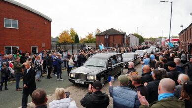 Manchester is saying its last goodbye to boxing icon Ricky Hatton