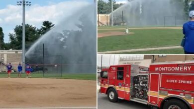 Maryland firefighters charged after flooding baseball field with truck hose during long-running feud