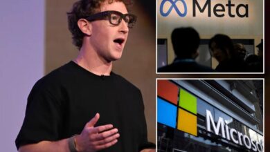 Meta, Microsoft shares plunge as investors fear AI spending is overhyped