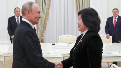 North Korea’s top diplomat meets with Putin on a visit to Russia