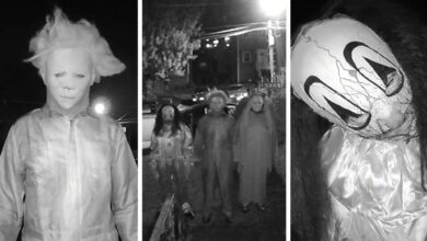 Terrifying Doorbell Video Shows Halloween Masked Trio Torment Family