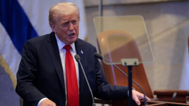Trump touts ‘historic dawn of a new Middle East’ in Knesset speech