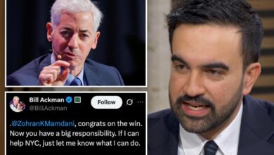 Anti-billionaire Zohran Mamdani responds Bill Ackman’s olive branch