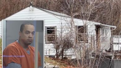 Lunatic son, 44, beat his elderly parents, then left them for dead in torched home as they begged him to ‘come back’ and ‘help us’