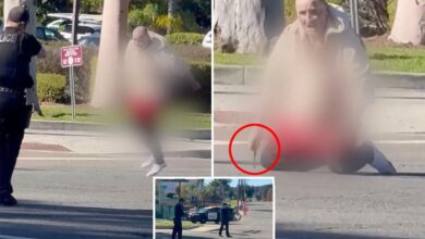 Man armed with knife tries to escape California cops after being shot multiple times