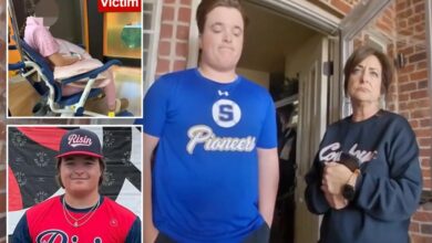 Newly released video shows cops cuffing teen linked to violent sex assault scandal that has families fuming