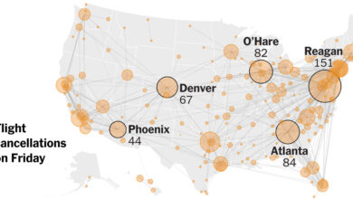 See Where Flights Have Been Canceled as Government Shutdown Drags On