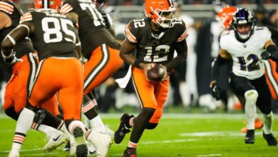 Shedeur Sanders makes NFL debut as Dillon Gabriel gets concussion