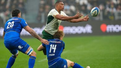 South Africa’s resilience shines as red card absorbed in 32-14 win over Italy in Turin
