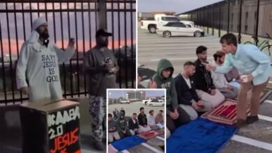 Three charged after approaching praying Muslim students, waving bacon