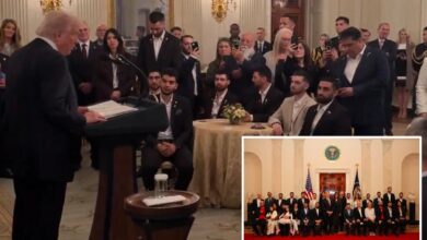 Trump meets with Israelis held captive by Hamas: ‘You’re not a hostage anymore … you’re heroes’