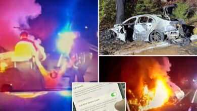 Unconscious driver saved from fiery car crash thanks to iPhone