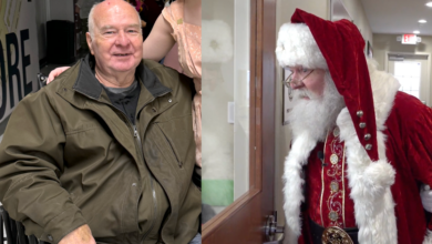 A Santa’s Christmas passion was nearly ended by a severe stroke. The desire to spread holiday cheer fueled his recovery.
