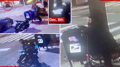 Exclusive | Scooter-riding grinches keep stealing from mailbox in NYC’s Greenwich Village, video shows