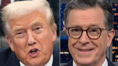 Trump Gives Stephen Colbert A Lump Of Coal On Christmas Eve