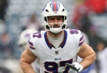 Bills Defensive End Joey Bosa Slams Helmet After Overtime Playoff Loss