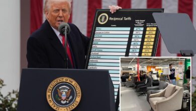 Furniture retailer stocks rise after Trump issues one-year pause on higher tariffs