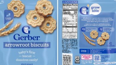 Gerber recalls some arrowroot biscuits over potential plastic or paper pieces