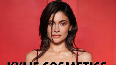 Kylie Jenner Shows Off Cleavage in Tight Leather Top While Promoting New Perfume