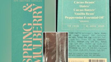 Spring & Mulberry chocolate bars recalled nationwide over salmonella concerns