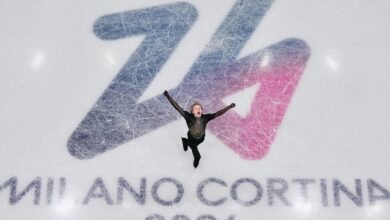 American ‘Quad God’ Ilia Malinin carries 5-point lead into the free skate at Olympics