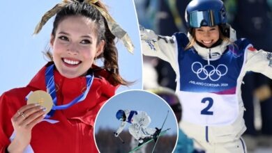 Eileen Gu wins gold in womens freeski halfpipe defending Winter Olympics title