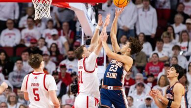 Keaton Wagler scores 28, leads No. 9 Illinois to 11th straight win, 78-69 over No. 5 Nebraska