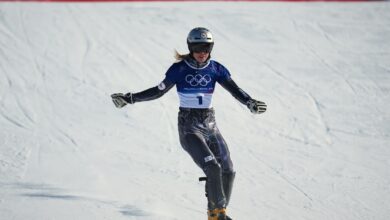 Ledecka’s quest for Olympic snowboarding three-peat comes to a shocking halt