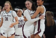 Bekemeier, Missouri State women beat Stephen F. Austin 85-75 at First Four