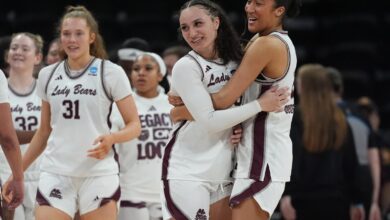 Bekemeier, Missouri State women beat Stephen F. Austin 85-75 at First Four