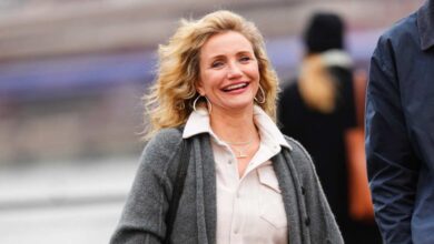Get Cameron Diaz’s Rich Mom Spring Cardigan Look for Just 