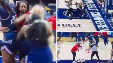 Referee knocked out in wild South Alabama-Coastal Carolina brawl