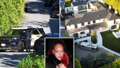 Rihanna’s Beverly Hills mansion is shot at while singer was home, woman, 30, arrested