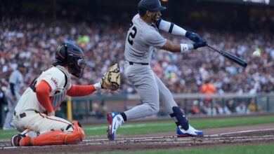 Yankees’ José Caballero loses first robot challenge of ball/strike call